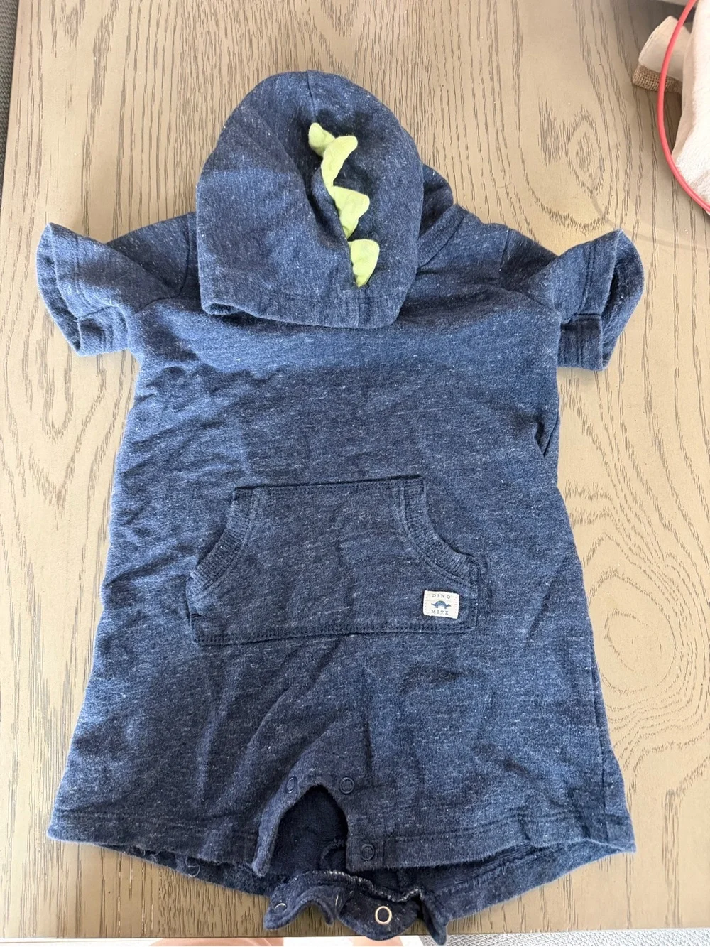 Carter's Navy Blue Dino Hooded One-Piece